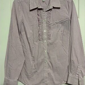 Banana Republic Pink Striped Shirt